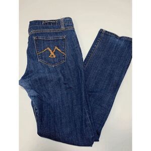 Vigoss Women’s Straight Leg Low Rise Denim Jeans Medium Wash Blue Size 11